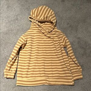 Kate Quinn Tan and Cream Striped Hoodie